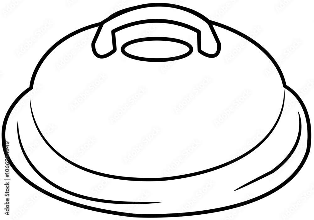 Barbeque Doodle elemen coloring page cartoon illustration