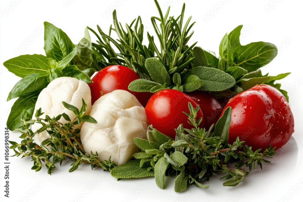 Fresh Herbs and Vegetables for Healthy Salad