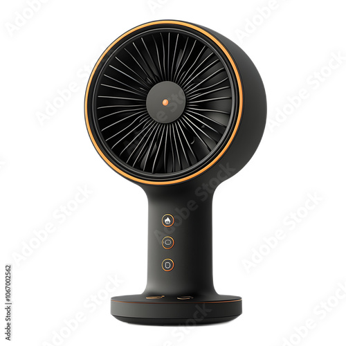 Modern Desk Fan with Sleek Design and User Controls photo