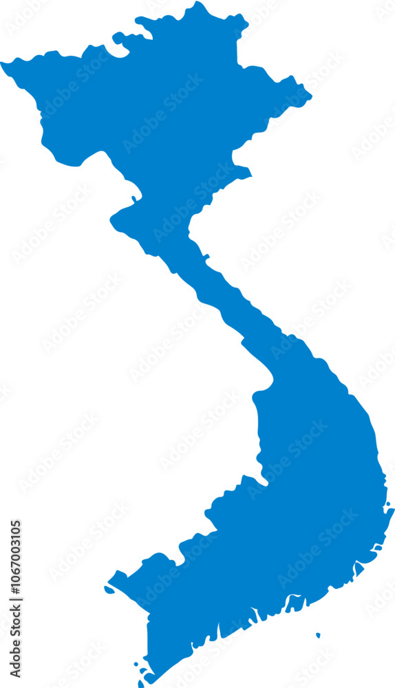 Obraz premium 베트남 지도