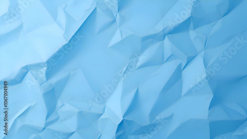crumpled blue paper background