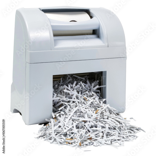 Paper shredder  transparent background photo