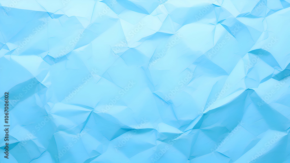 Obraz premium crumpled blue paper background