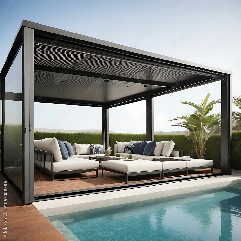 Fototapeta premium Dynamic Dimensions-inspired resort design concept