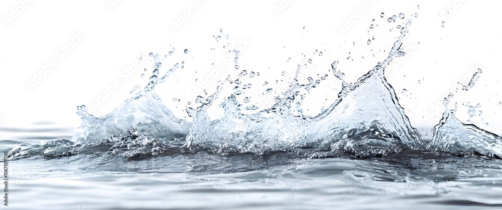 A Splash of Water Creates a Dramatic, Jagged Formation A Splash of Water Creates a Dramatic, Jagged Formation