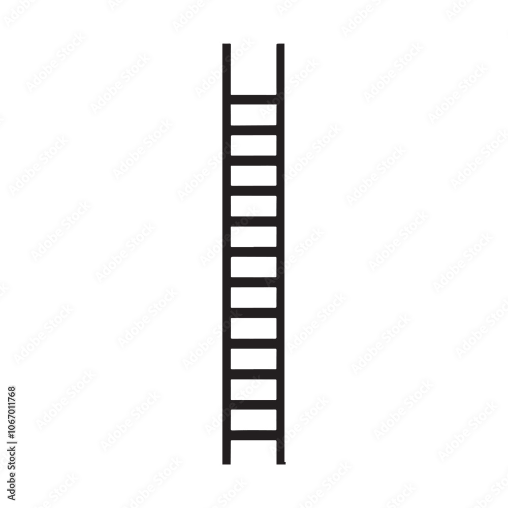 ladder silhouette on white background
ladder silhouette on white background