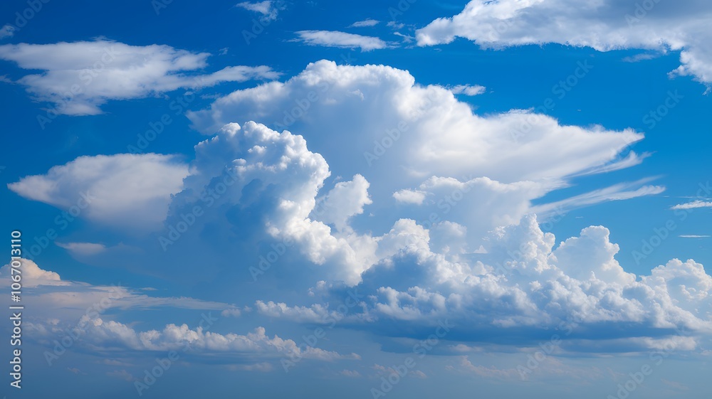 sky and clouds, Beautiful sky with cumulus clouds sky and clouds, Beautiful sky with cumulus clouds