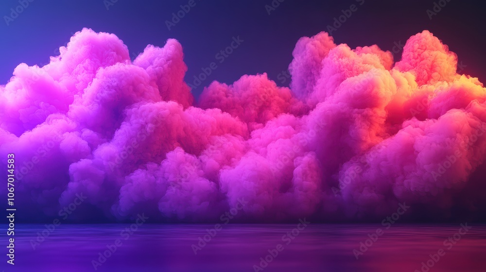 Vibrant Digital Plume in Futuristic Style Vibrant Digital Plume in Futuristic Style