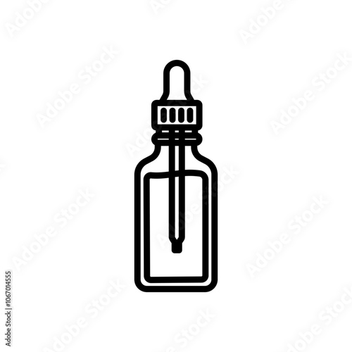essential oil icon vector, line style icon