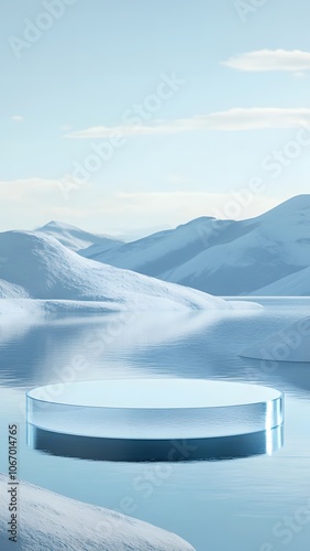 snow covered mountains