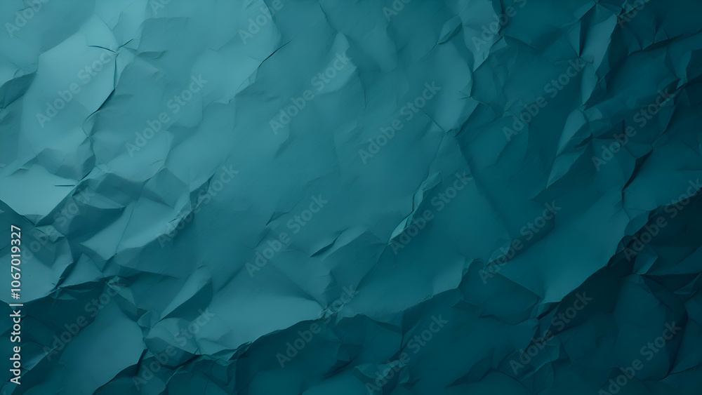 Fototapeta premium crumpled green paper texture