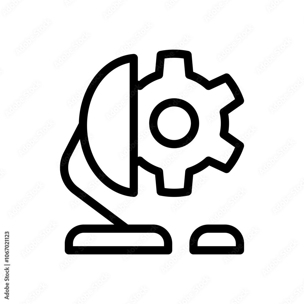 Icon Line Computer setting. Outline style. Icon Line Computer setting. Outline style.