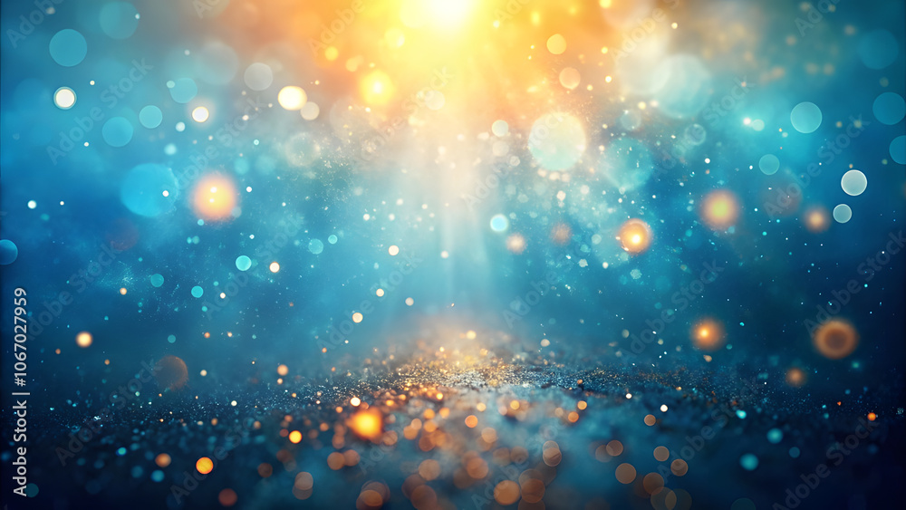 Sea Blue Background with Orange Light Leaks and Dust. Perfect for: beach parties, summer events, tropical festivals Sea Blue Background with Orange Light Leaks and Dust. Perfect for: beach parties, summer events, tropical festivals