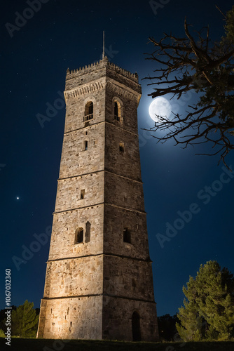 tower in the night