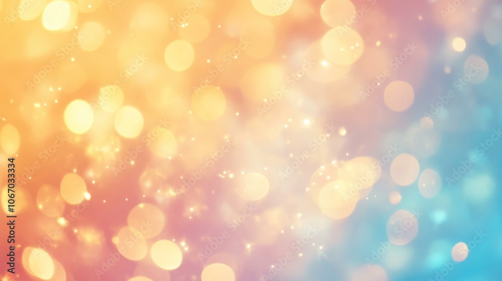Abstract bokeh background with soft golden and white lights. Abstract bokeh background with soft golden and white lights.