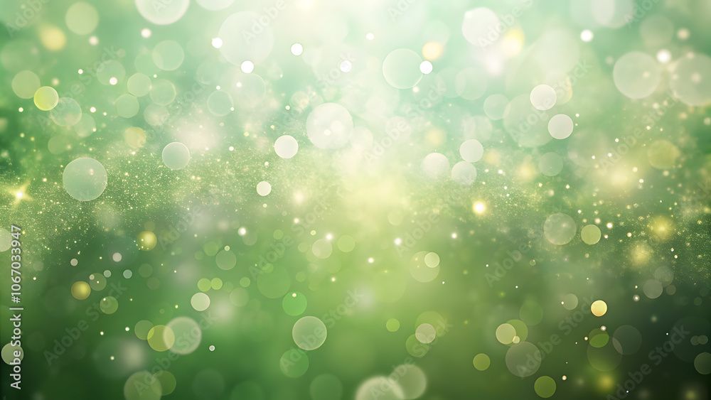Soft Green Background with Light Spots and Dust. Perfect for: nature-themed weddings, vintage fairs, garden parties Soft Green Background with Light Spots and Dust. Perfect for: nature-themed weddings, vintage fairs, garden parties