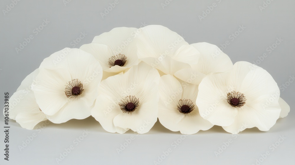Delicate white flowers bring a touch of elegance to any space and inspire serenity in design