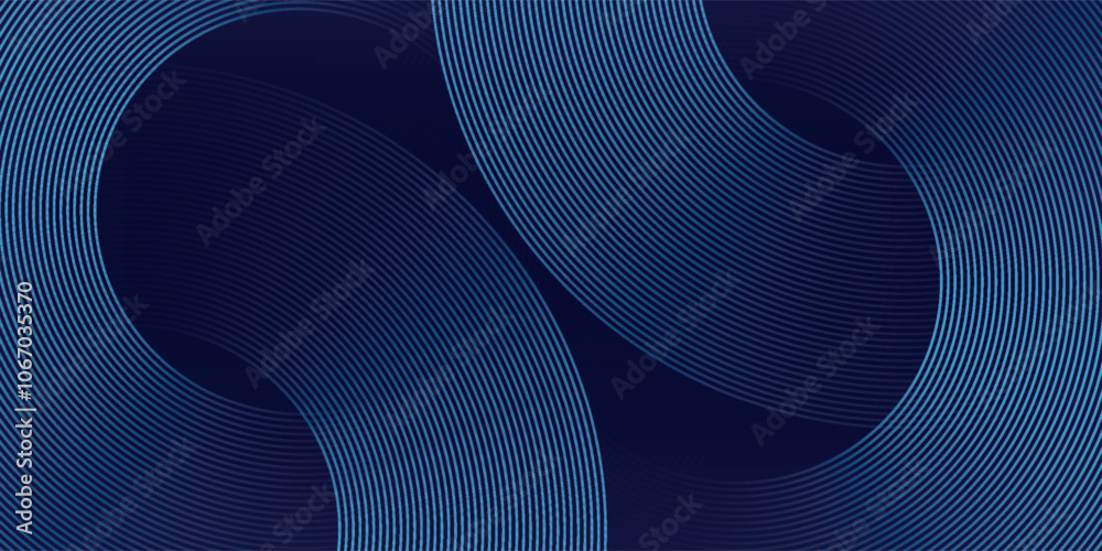Abstract blue glowing geometric lines modern shiny blue circle lines pattern. Suit for cover, banner, brochure. eps 10
