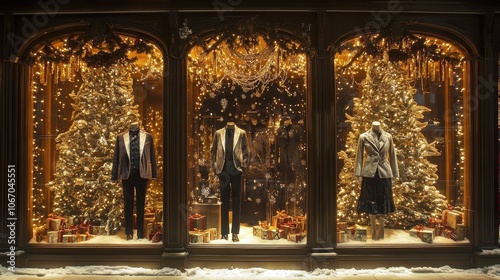 Elegant Holiday Window Disp...
