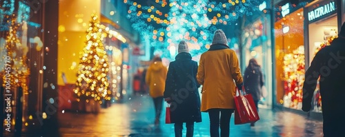 Vibrant Nighttime Holiday S...