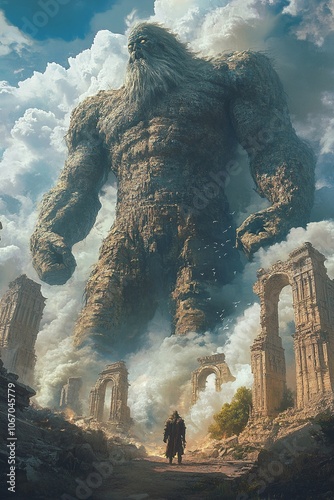 This imaginative depiction portrays the legendary lands of Gog and Magog, offering a vivid and mythical landscape filled with intrigue and ancient lore.

