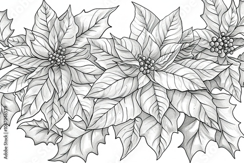 Christmas coloring pages with Christmas tree, snowman, wreath