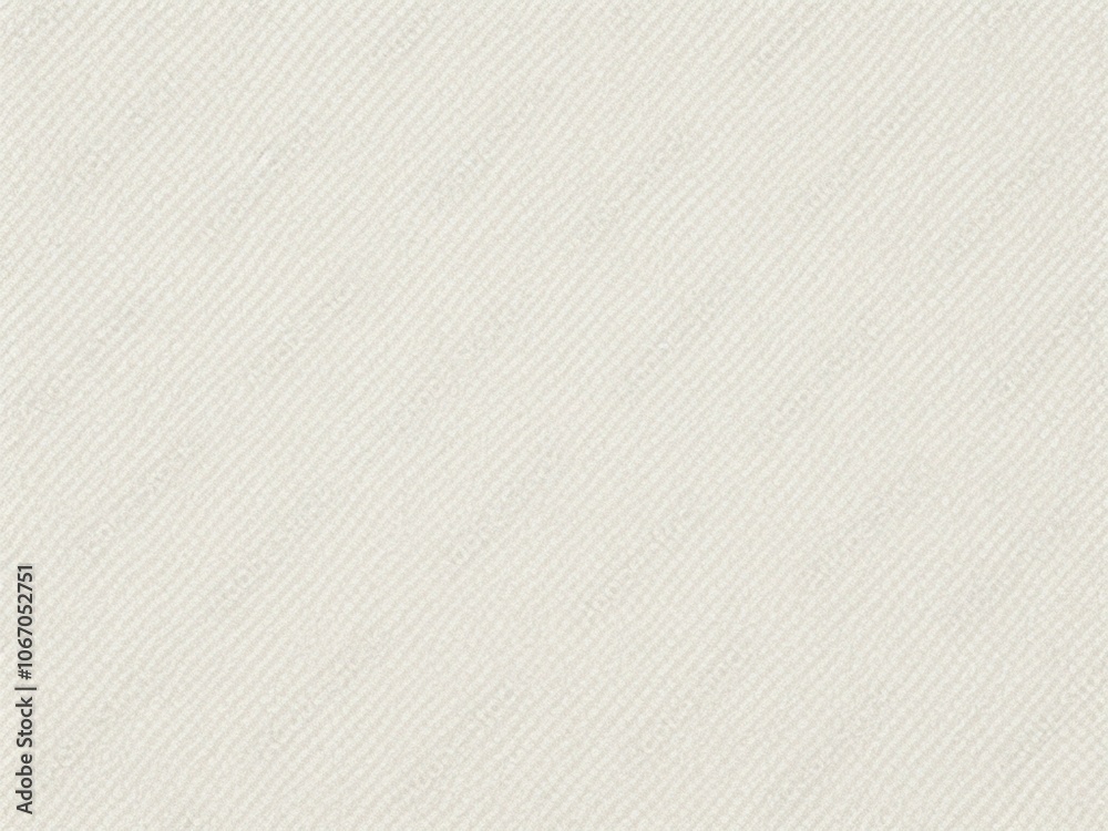Pale textile grain with white febric texture background.