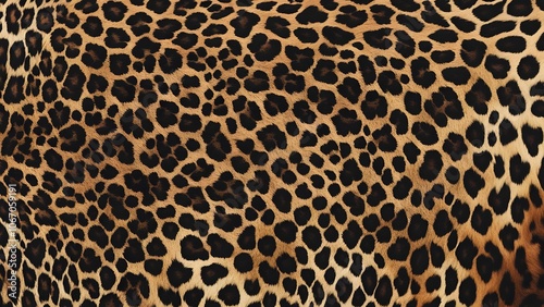 leopard print wild cat spots dark brown background modern stylish design