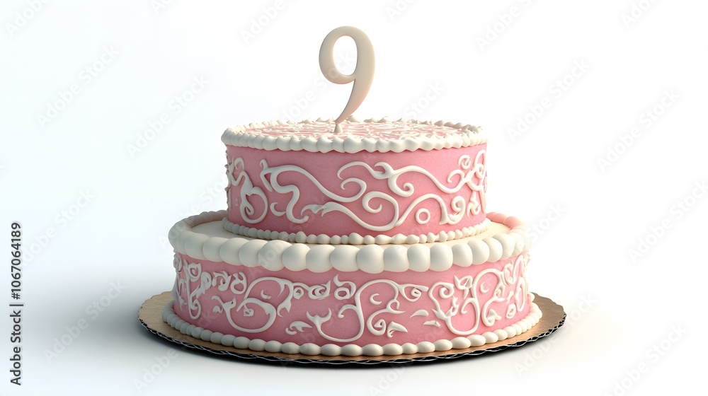 9th Birthday Cake, Pink, White Background, Abstract Image, Texture, Pattern Background, Wallpaper, Cover and Screen of Smartphone, PC, Laptop, 9:16 and 16:9 Format 9th Birthday Cake, Pink, White Background, Abstract Image, Texture, Pattern Background, Wallpaper, Cover and Screen of Smartphone, PC, Laptop, 9:16 and 16:9 Format
