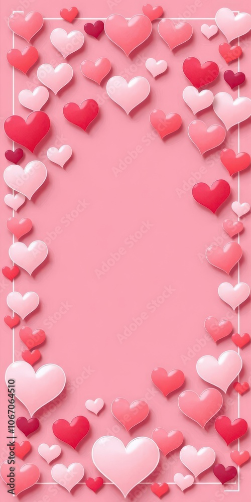 Elegant and modern valentines day card design with stylish hearts frame, stylish Elegant and modern valentines day card design with stylish hearts frame, stylish