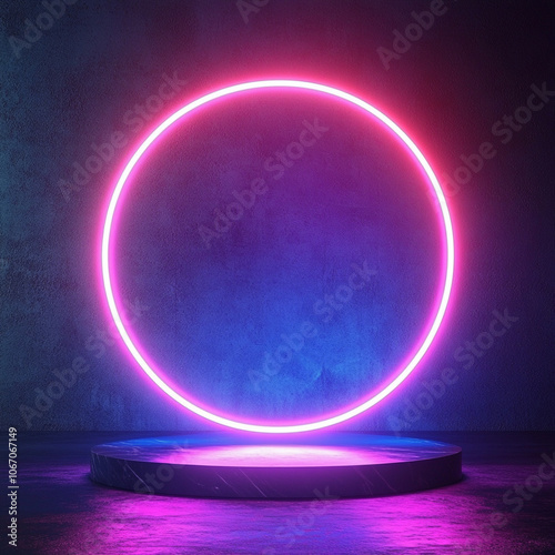 Neon Circle Stage
