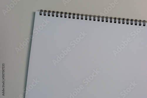 Blank open pocket book, catalog, magazine, note mock up template white paper texture on white background.