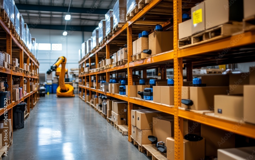 Automated Warehouse with Robotic Arm Automated Warehouse with Robotic Arm