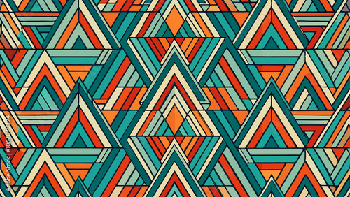 Vintage Retro Geometric Seamless Pattern