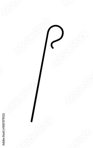 Shepherd's Staff vector icon