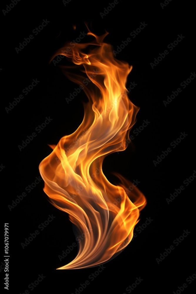 Flame fire black background illuminated. Flame fire black background illuminated.