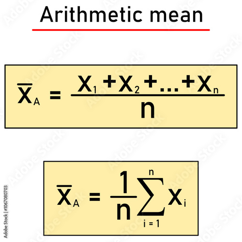 Arithmetic mean - formula for calculation, characteristic of the position of a statistical set