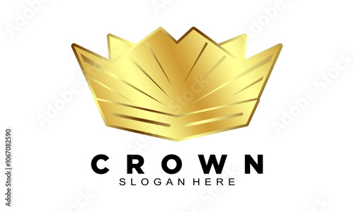 Gold crown illustration design vector