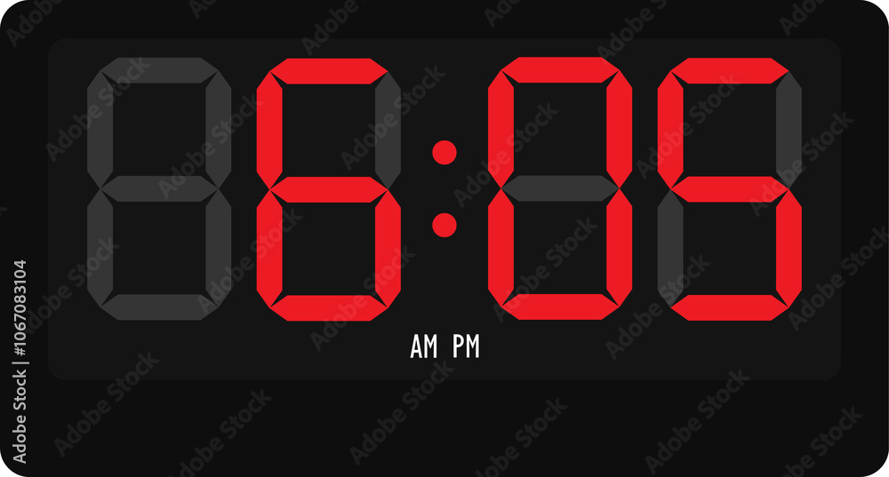 6 : 05 Digital clock