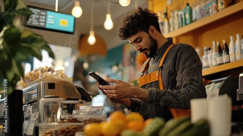 Customer Pays with Smartpho...