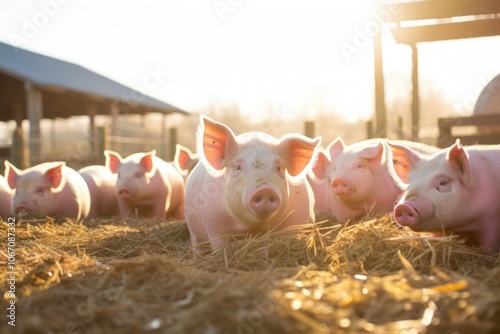 Pig outdoors mammal animal. photo