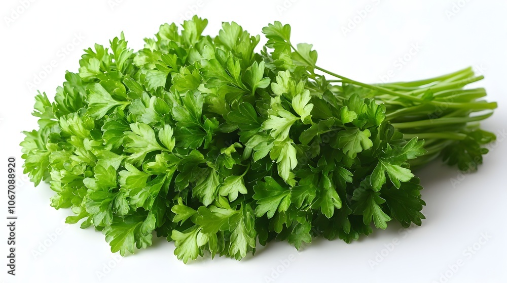 Fresh,lush bunches of fragrant parsley and cilantro herbs arranged on a clean white background. These versatile,nutrient-dense culinary greens are essential ingredients in a variety of cuisines. Fresh,lush bunches of fragrant parsley and cilantro herbs arranged on a clean white background. These versatile,nutrient-dense culinary greens are essential ingredients in a variety of cuisines.