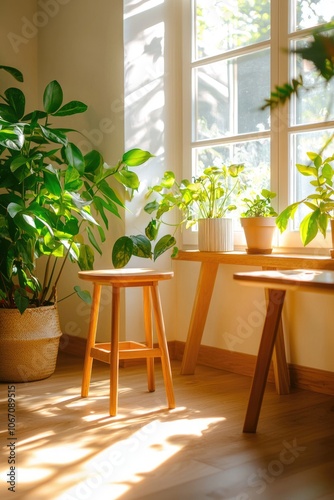 Warm, inviting space filled with plants, sunlight, and peaceful energy