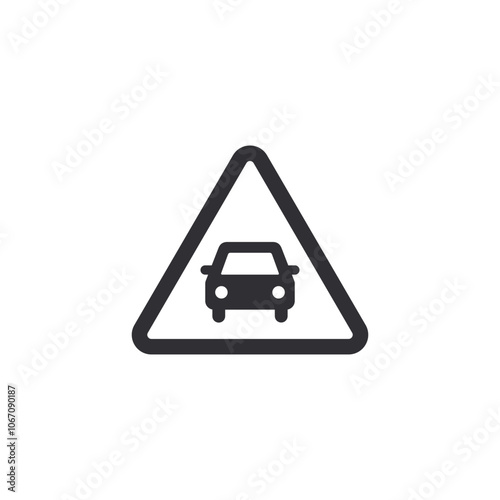 Auto icon. Car icon. Car service. Risk sign. Pictogram auto. Vehicle silhouette.  Automobile sign. Motor vehicle icon. Motorcar. Automobile pictogram. Information sign. Alert sign. Notice icon. 
