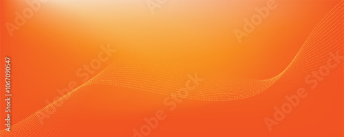 abstract orange gradient background with waves