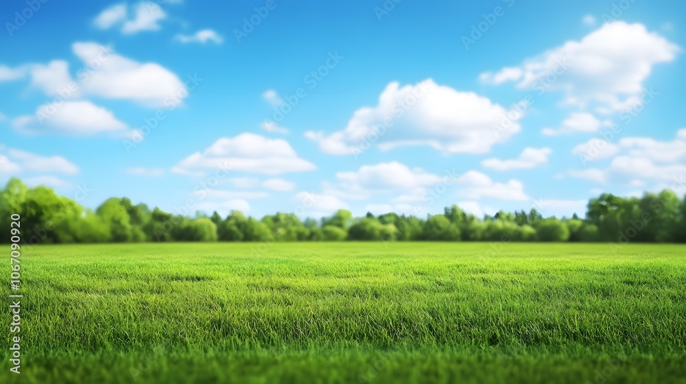 Blurred image of grassy park field, natural setting Blurred image of grassy park field, natural setting