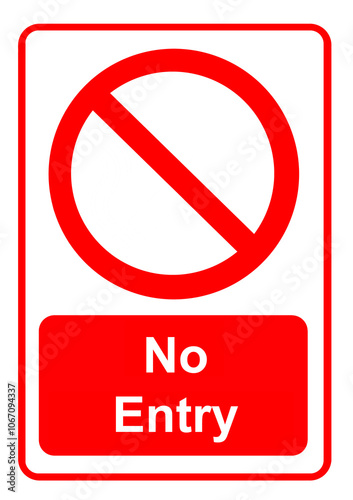 No entry sign on a door