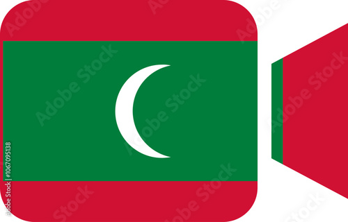 Free Download Maldives flag on Video Call - GFXLoad