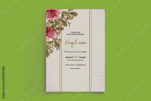 BRIDAL SHOWER FLORAL INVITATION TEMPLATE