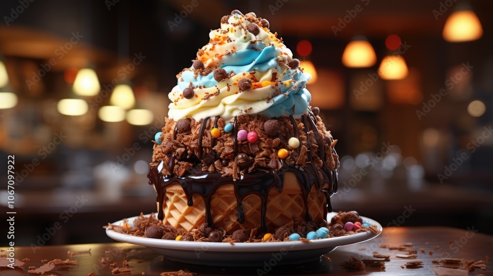 ice cream cone HD 8K wallpaper Stock Photographic Image ice cream cone HD 8K wallpaper Stock Photographic Image